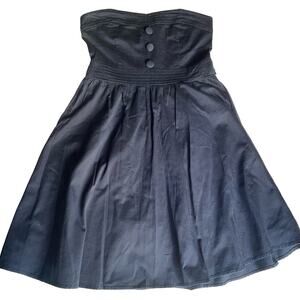 TeezeMe Women’s Strapless Dress size S, Blue, Back Zipper